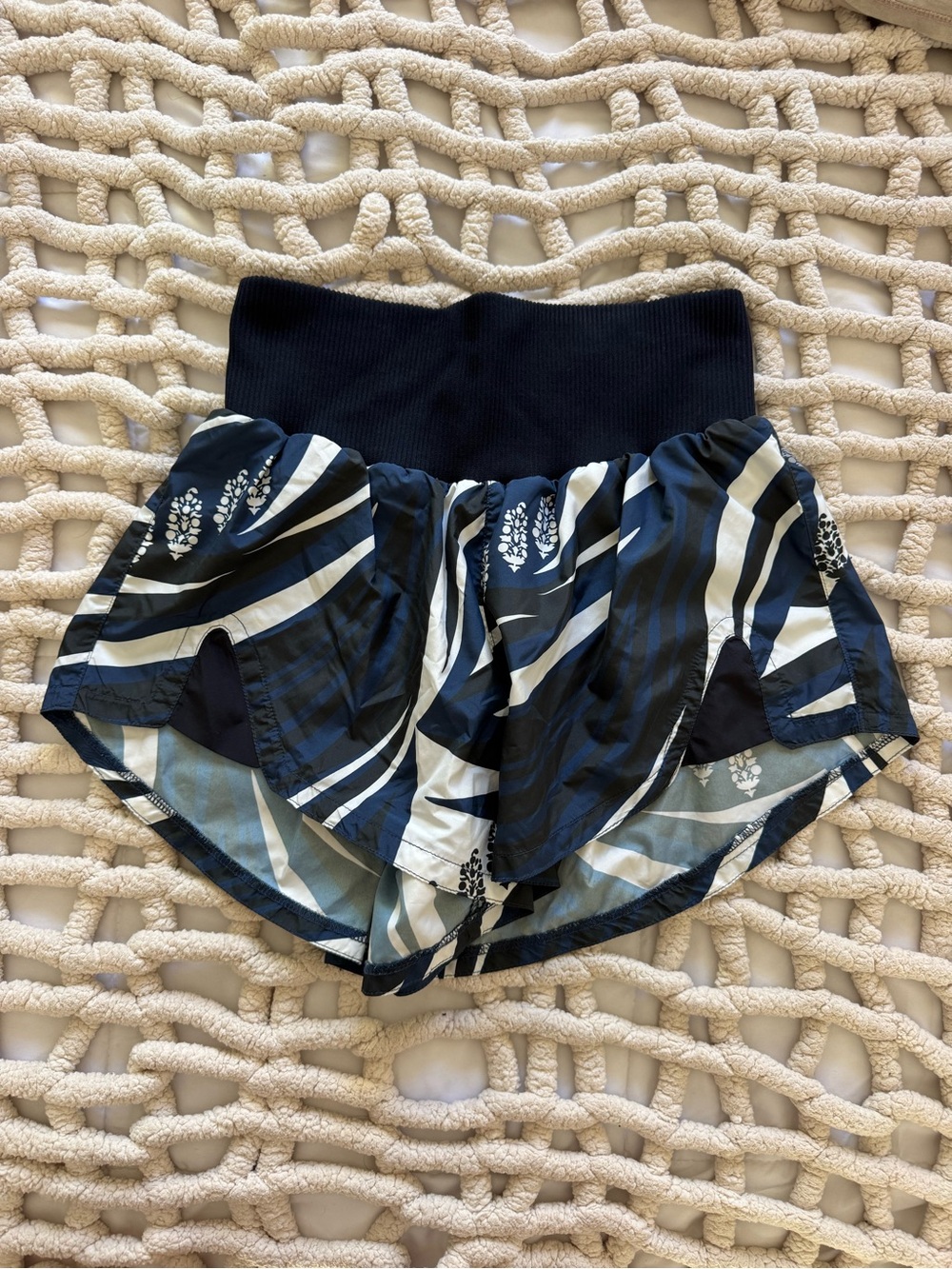 Free People Carpe Diem Printed Athletic Shorts